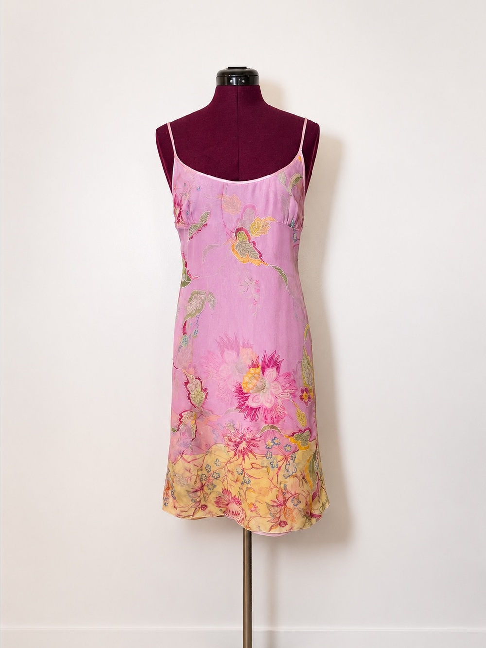 Rare Valentino Garavani SS2004 Runway Silk Slip Dress | Open Lattice Back